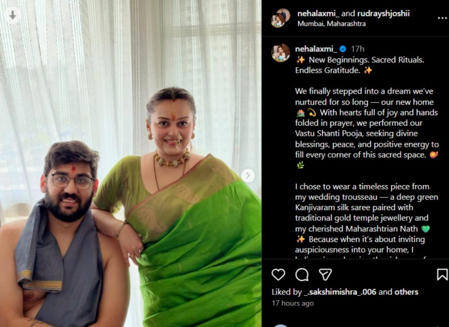 Ishqbaaaz fame Nehalaxmi Iyer Embarks On A New Journey With Her New Home 951898