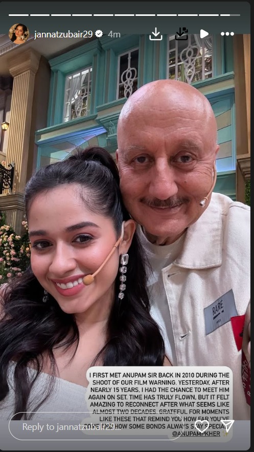 Jannat Zubair Reunites with Anupam Kher After 15 Years, Shares Heartfelt Memory from 2010 950413