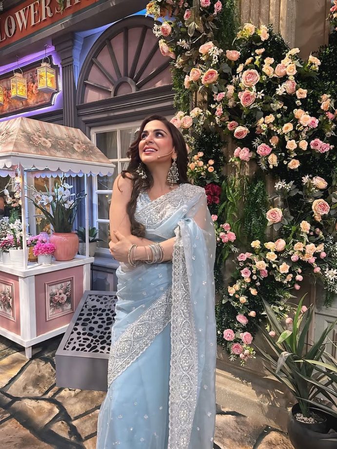 Kumkum Bhagya Actress Shraddha Arya Shines In See-through Blue Saree, Killer Smile Steals Spotlight 952478