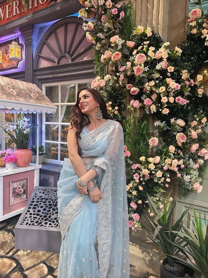 Kumkum Bhagya Actress Shraddha Arya Shines In See-through Blue Saree, Killer Smile Steals Spotlight 952480