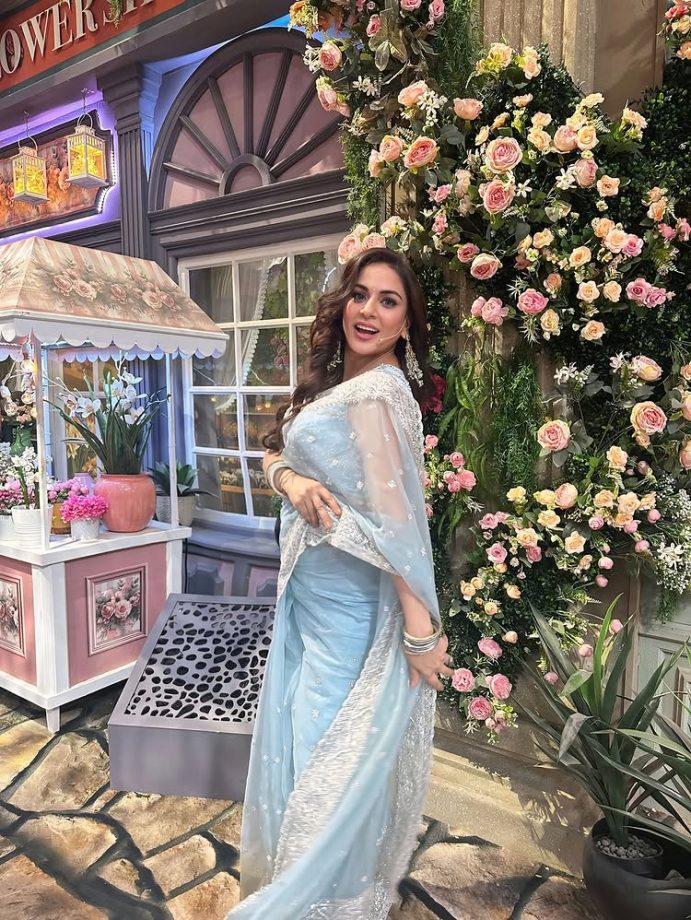 Kumkum Bhagya Actress Shraddha Arya Shines In See-through Blue Saree, Killer Smile Steals Spotlight 952483