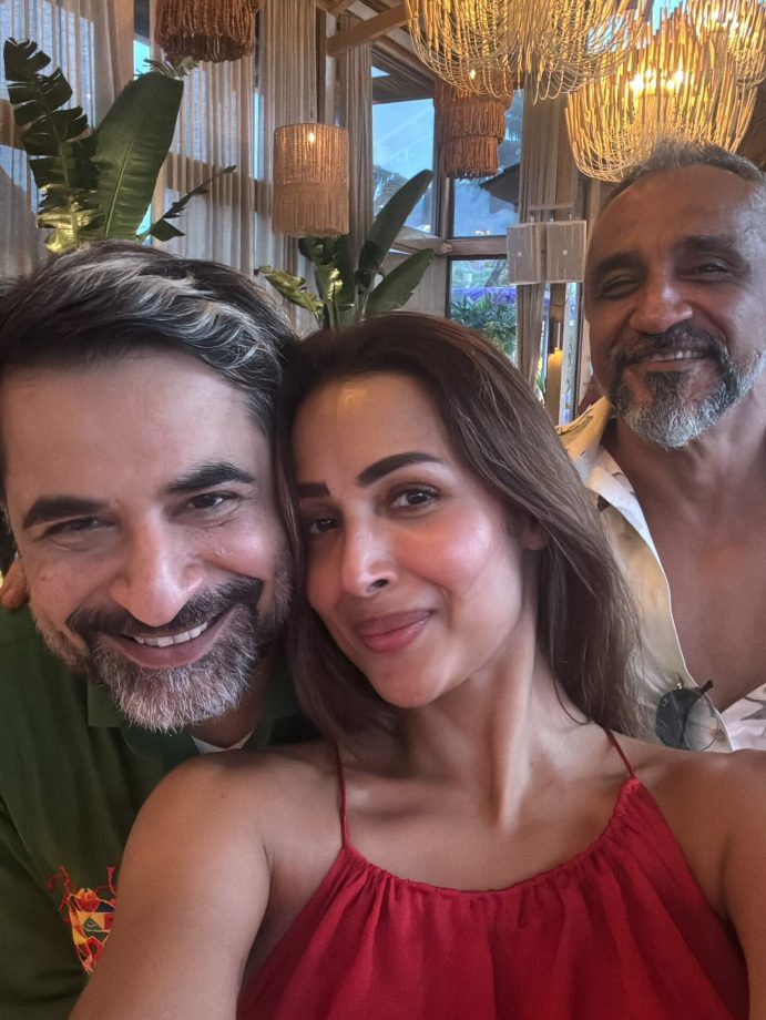 Malaika Arora's Killer Curves Shine In Sultry Red Satin Backless Gown - See Pics 950366