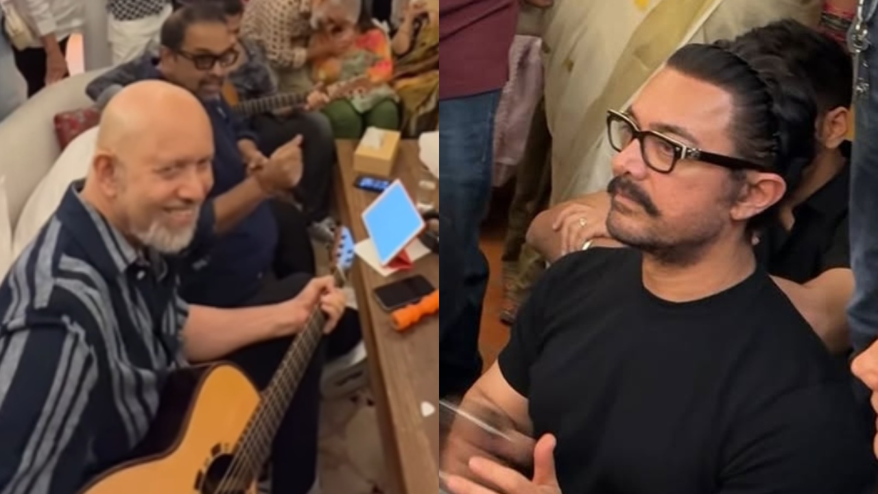 Musical Magic at Aamir Khan’s Residence: Shankar-Ehsaan-Loy Jam with Debutants of Sitaare Zameen Par 951182