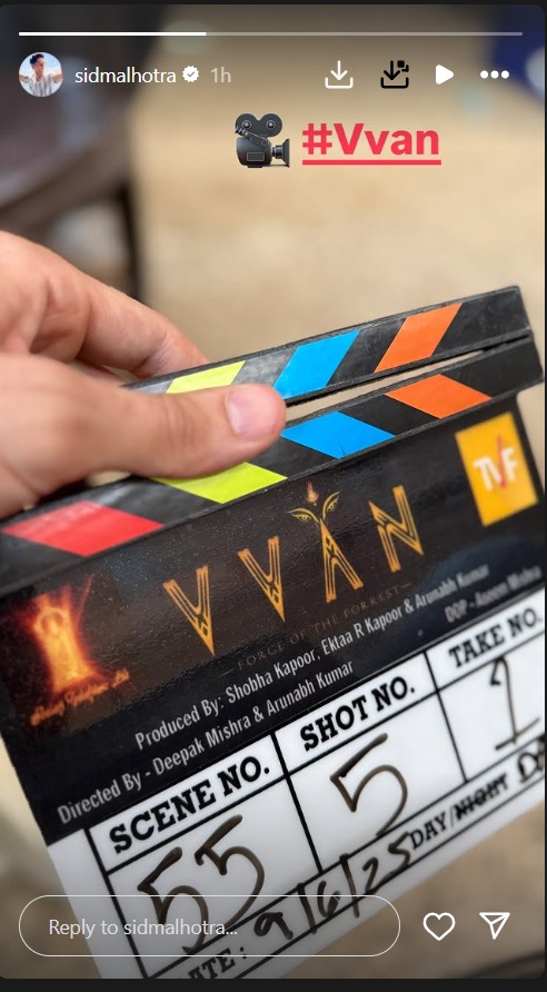 Sidharth Malhotra Kicks Off Shooting for ‘Vvan – Force Of The Forest’ 951290