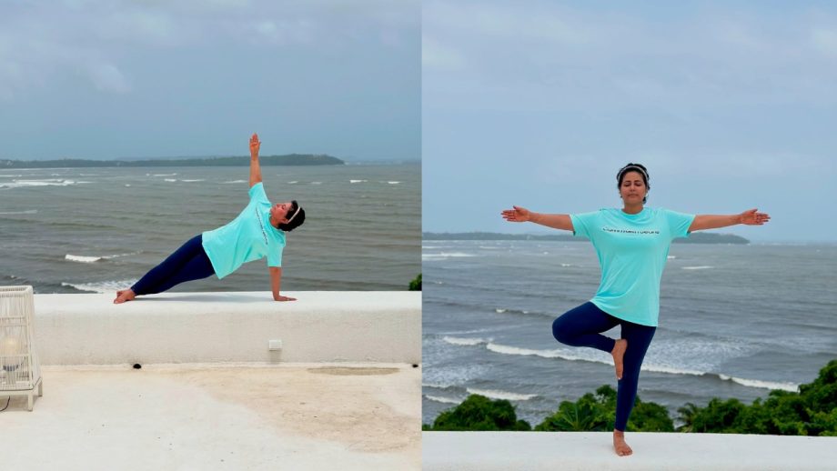 Sneak Peek Into Hina Khan's Fitness Freak Goa Vacation With Beach View 952876