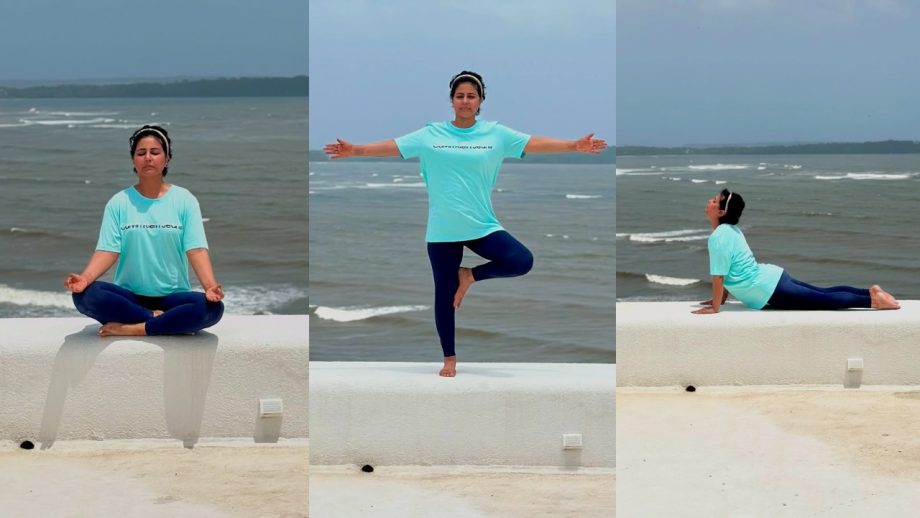 Sneak Peek Into Hina Khan's Fitness Freak Goa Vacation With Beach View 952875
