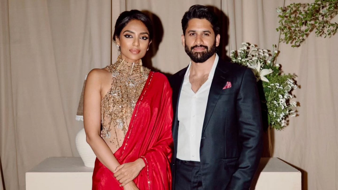 Sobhita Dhulipala Stuns In Blood Red Saree At Akhil’s Reception 951580