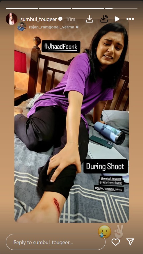 Sumbul Touqeer Suffers Leg Injury, Shares BTS From Jhaad Foonk Sets 952057
