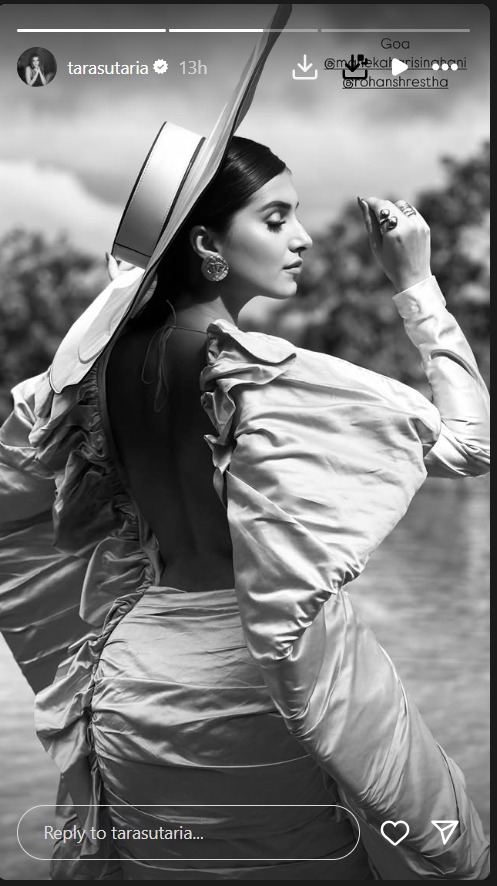 Tara Sutaria Goes Bold In Backless Gown, Makes A Statement With Her Huge Hat 951065