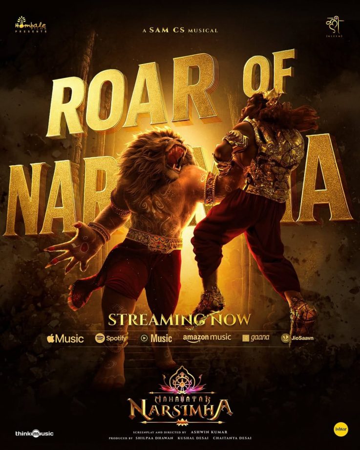 The divine roar has been unleashed! The first single Roar Of Narsimha from Mahavatar Narsimha is out now! 953805