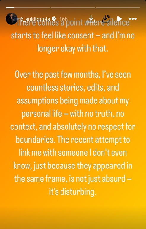 TV Actress Ankit Gupta Warns of Legal Consequences Over False Narratives 951889
