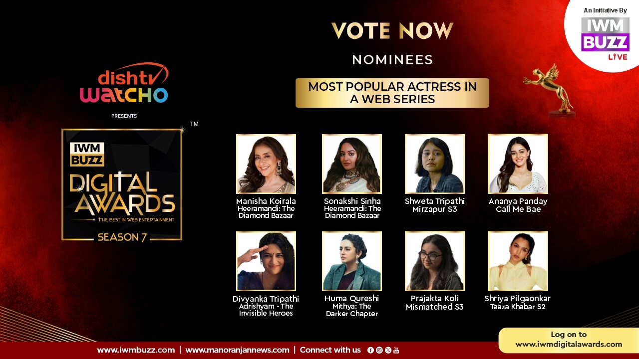 Vote Now: Most Popular Actress In A Web Series - Manisha Koirala, Sonakshi Sinha, Shweta Tripathi, Ananya Panday, Divyanka Tripathi, Huma Qureshi, Prajakta Koli, Shriya Pilgaonkar 950466