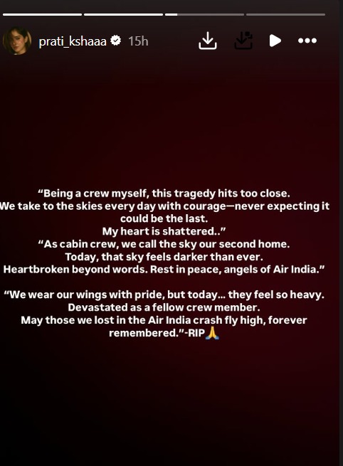 YRKKH Actress Pratiksha Honmukhe Mourns The Loss Of Her Friend In Air India Crash 951716