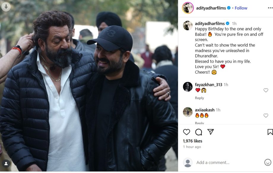 Aditya Dhar Extends Birthday Wish to Sanjay Dutt, Says, ‘Can’t wait to show the world the madness you’ve unleashed in Dhurandhar’ 959662