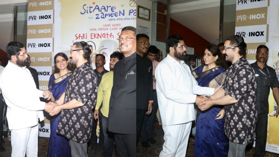 Amidst it's success spree, Sitaare Zameen Par shines at special screening hosted by Shaina NC; Eknath Shinde and Aamir Khan in attendance! 957388