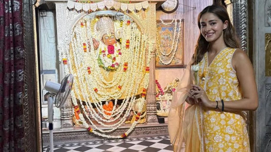 Ananya Panday Takes A Spiritual Break, Visits Kale Hanuman Ji Temple In Jaipur 958454