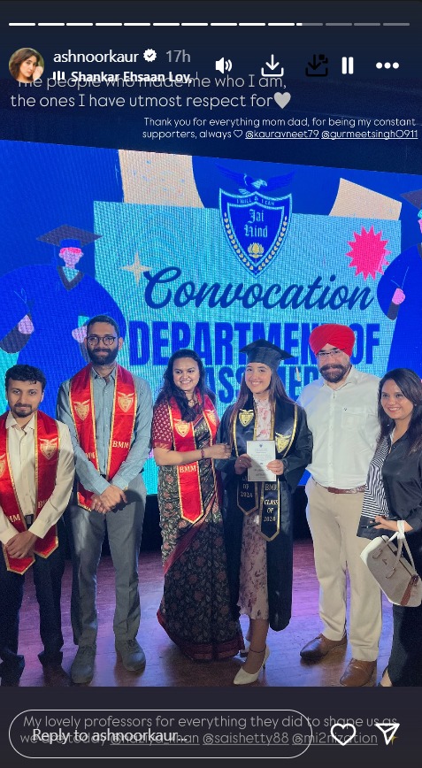 Ashnoor Kaur Graduates In BMM From Jai Hind College – A Perfect Blend Of Beauty With Brains! 958692