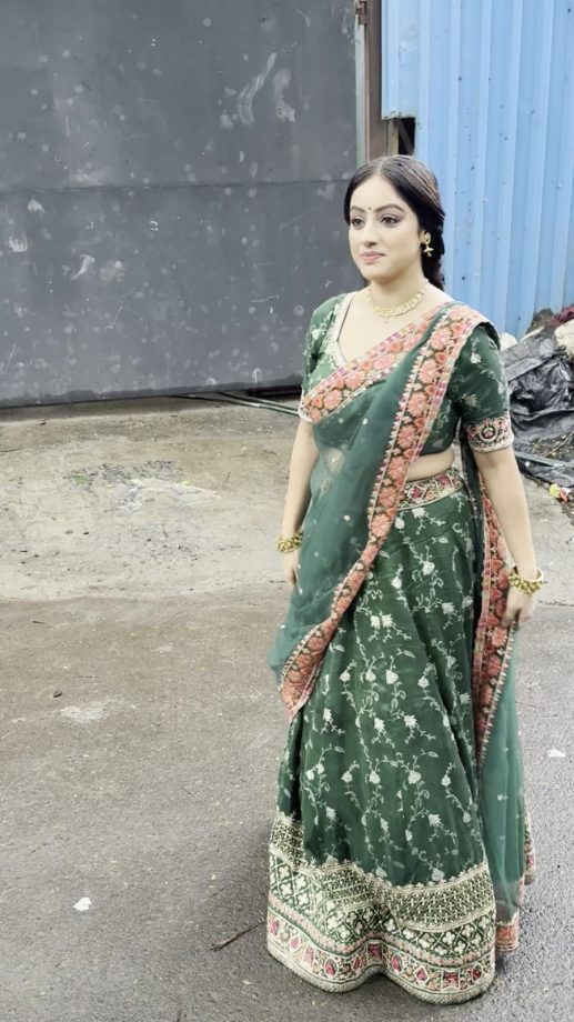Deepika Singh Channels Festive Elegance in Green for Hariyali Teej 959482