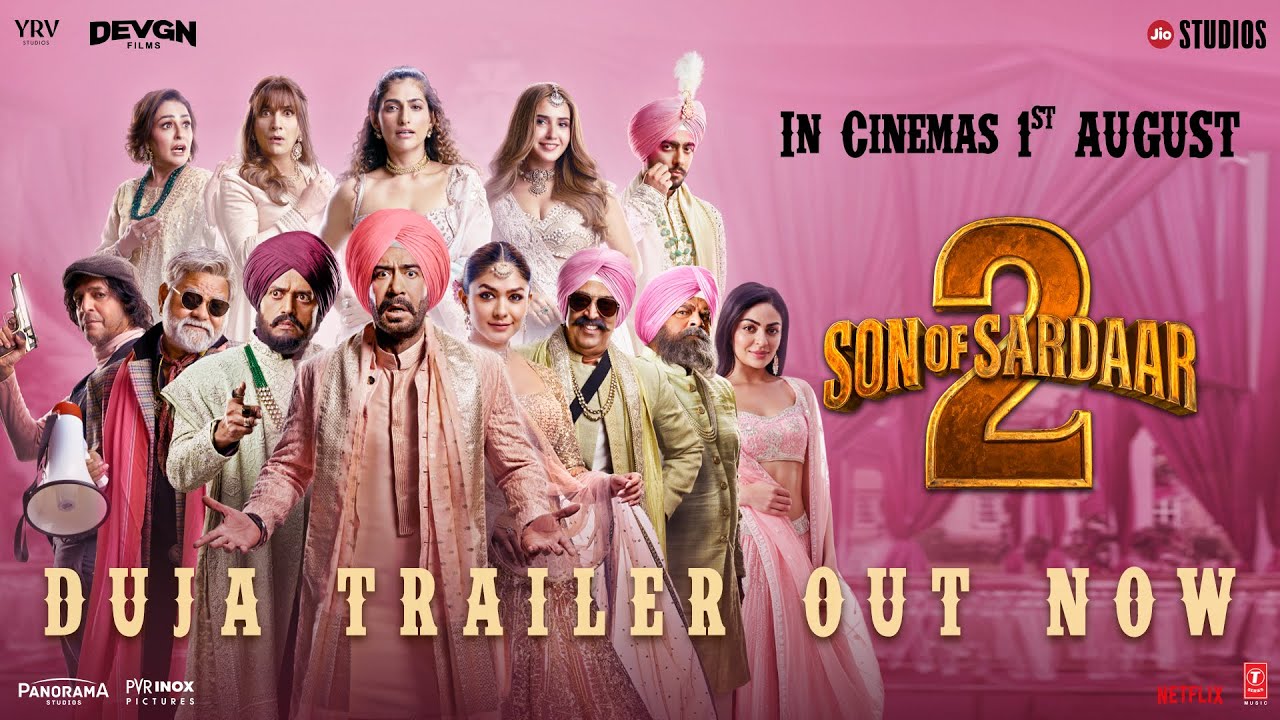 Double the Trouble, Double the Fun! The Duja Trailer of Ajay Devgn’s Son of Sardaar 2 Out Now! 958267