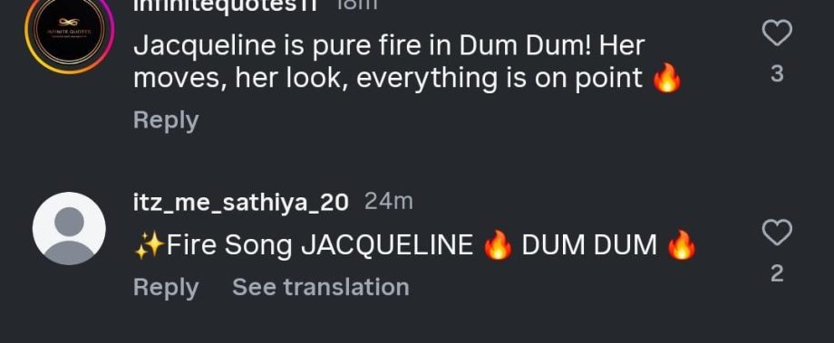 Fans Go Gaga Over Jacqueliene Fernandez’s Fiery Avatar in ‘Dum Dum’; Netizens Hail Her As The “Undisputed Queen of Hit Musics