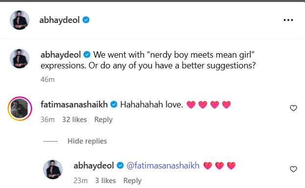 Fatima Sana Shaikh Publicly Labels Abhay Deol as ‘Love’ 956392