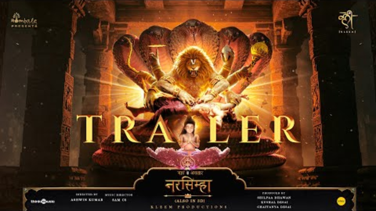 The Divine Roar has arrived! The much awaited trailer of Mahavatar Narsimha is out!