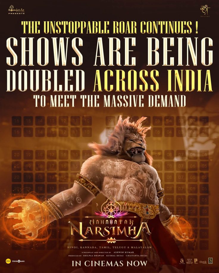 Historic Roar! Mahavatar Narsimha shows doubled across India to meet the massive demand! 959296