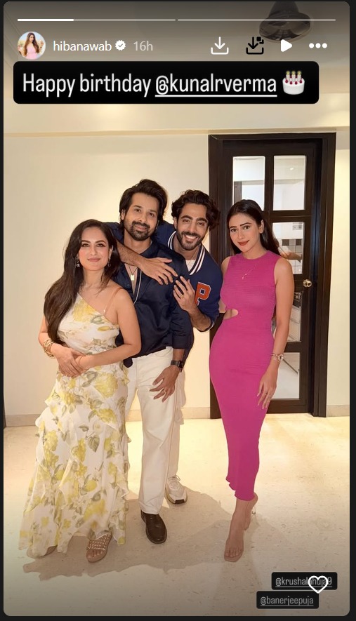Jhanak Fame Hiba Nawab Re-unites With Co-Star Krushal Ahuja - Peek Into Their Sparkling Chemistry Off-screen 955645