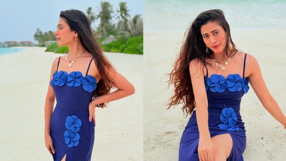 Jhanak Fame Hiba Nawab Slays In Bold Blue Beach Look, Co-star Krushal Ahuja Reacts 959065
