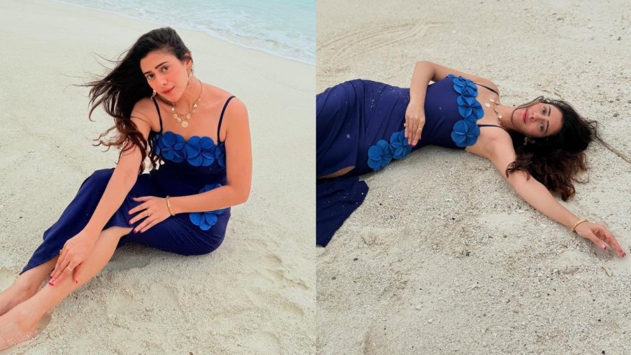 Jhanak Fame Hiba Nawab Slays In Bold Blue Beach Look, Co-star Krushal Ahuja Reacts 959064