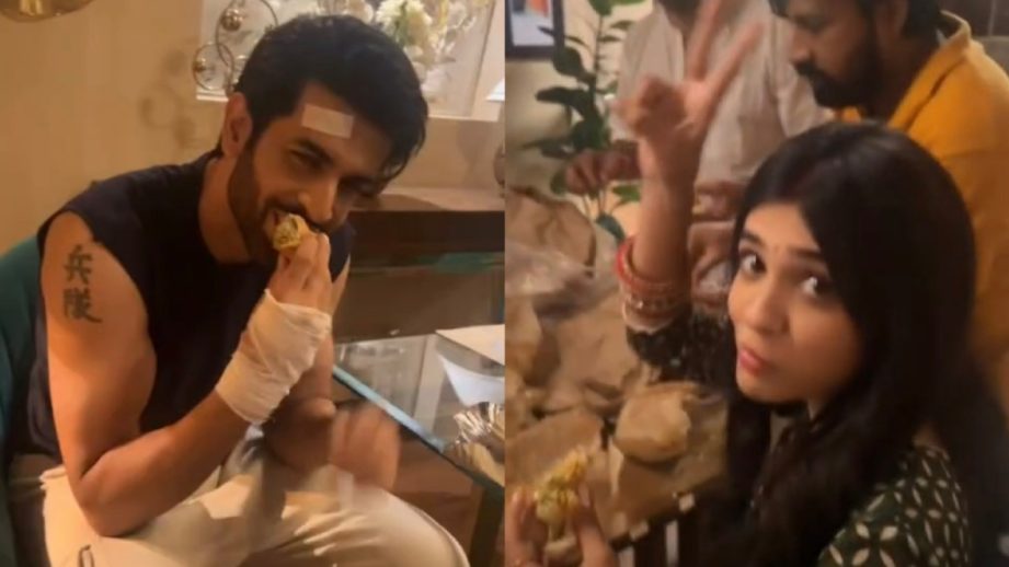 Kumkum Bhagya BTS: Pranali Rathod & Namik Paul Relish Vada Pav Post Romantic Rain Dance Sequence 958358