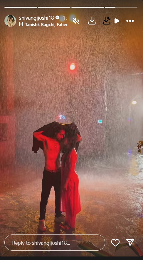 Love Sparks in the Rain: Harshad Chopda and Shivangi Joshi in Bade Acche Lagte Hain 960049