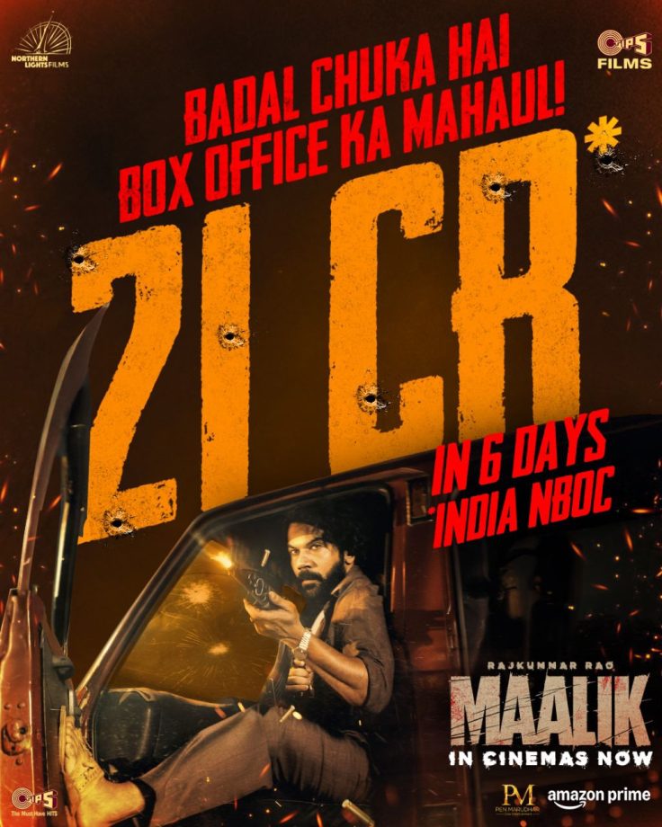 Maalik Box Office Collection Day 6: Rajkummar Rao's 'Maalik' crossed 21 crores, remains strong even in midweek 957425