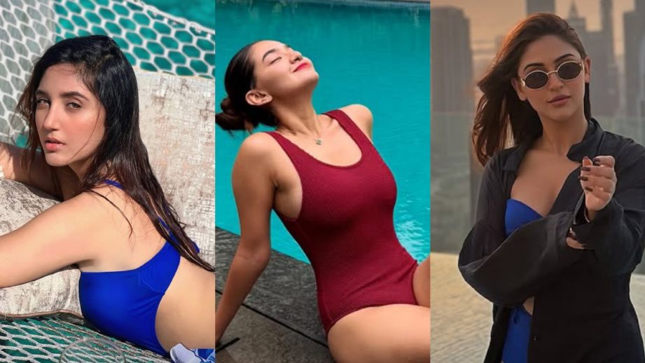Monsoon Glam: Anushka Sen, Ashnoor Kaur & Krystal D'Souza Set The Pool On Fire In Bold Swimsuits 957311