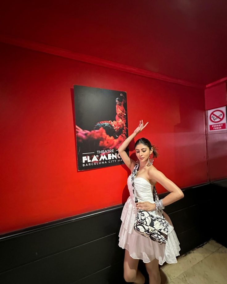 Mouni Roy Serves Bold & Elegant Vibes In Chic Strapless Mini Dresses: See Pics 957747