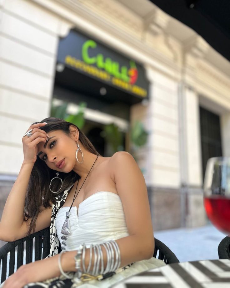 Mouni Roy Serves Bold & Elegant Vibes In Chic Strapless Mini Dresses: See Pics 957748