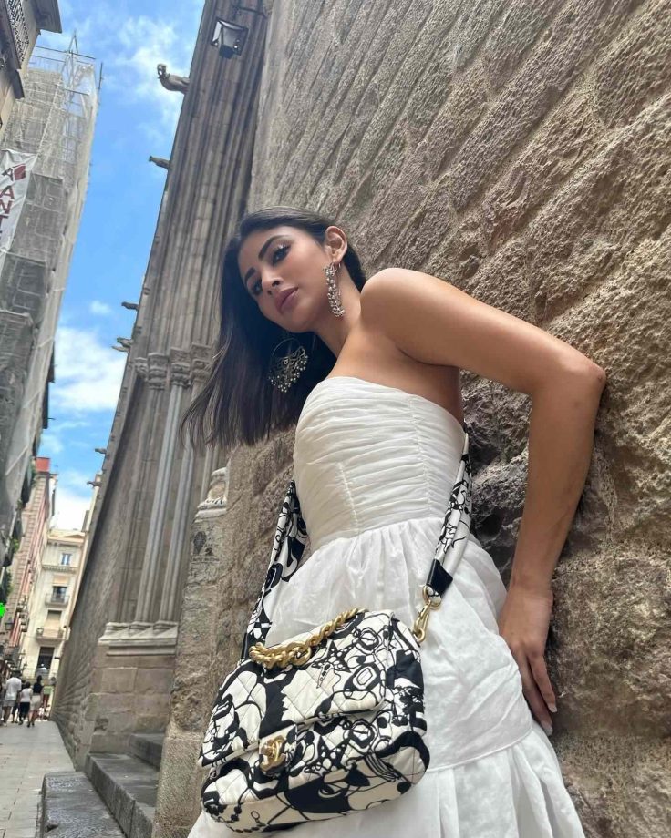 Mouni Roy Serves Bold & Elegant Vibes In Chic Strapless Mini Dresses: See Pics 957750