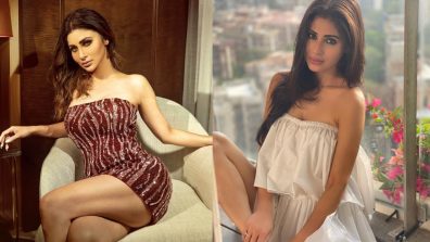 Mouni Roy Serves Bold & Elegant Vibes In Chic Strapless Mini Dresses: See Pics