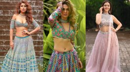 Nia Sharma, Jennifer Winget & Rubina Dilaik Flaunt Their Curves In Desi Low-waist Lehenga