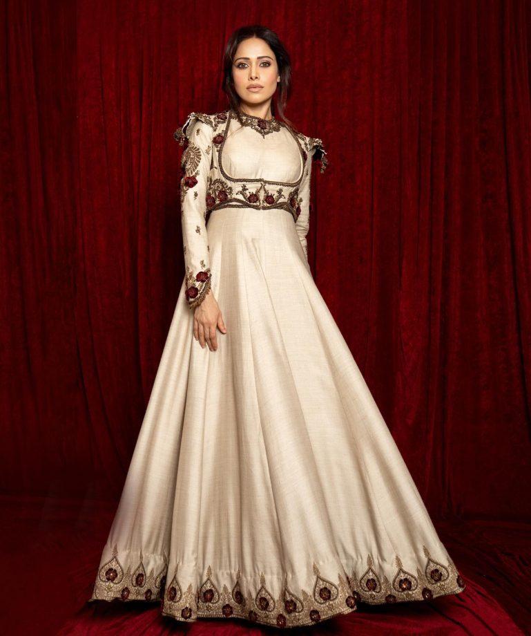 Nushrratt Bharuccha Channels 90s Begum Glam in Vintage Hues 958994