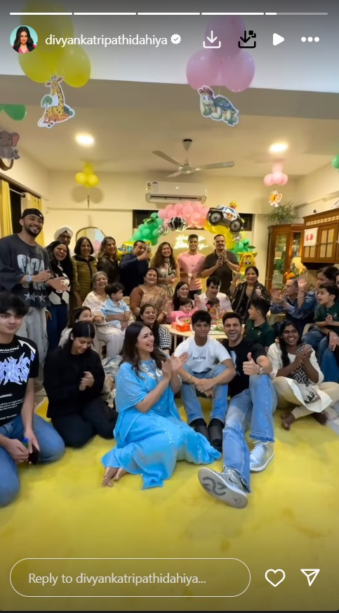 Pankhuri Awasthy & Gautam Rode Celebrate Twins' 2nd Birthday With Divyanka Tripathi & Vivek Dahiya – See Pics 959184