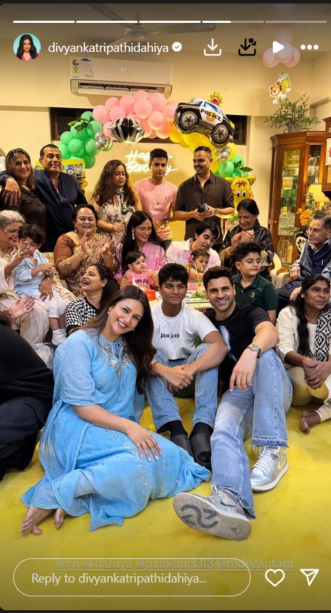 Pankhuri Awasthy & Gautam Rode Celebrate Twins' 2nd Birthday With Divyanka Tripathi & Vivek Dahiya – See Pics 959185