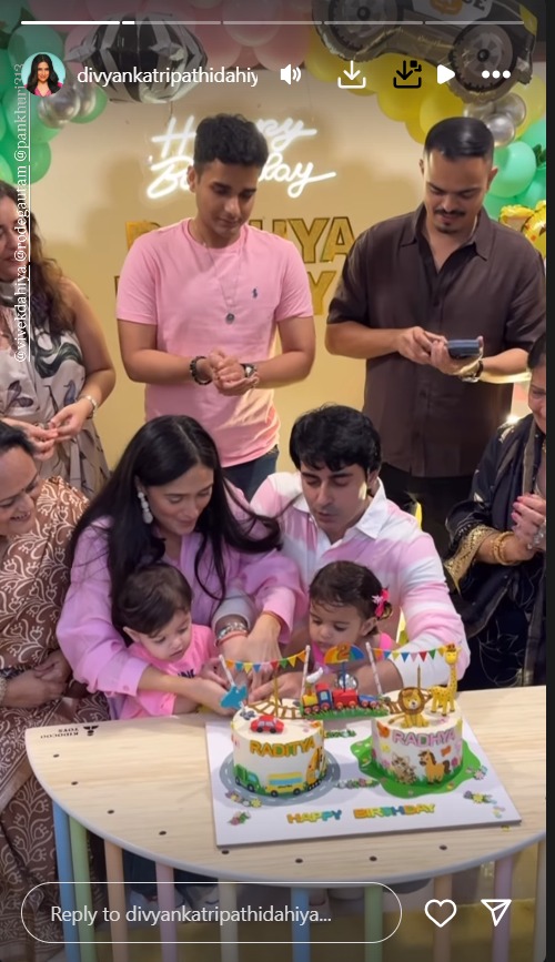 Pankhuri Awasthy & Gautam Rode Celebrate Twins' 2nd Birthday With Divyanka Tripathi & Vivek Dahiya – See Pics 959182