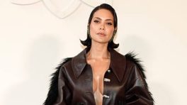 Paris Sizzles As Esha Gupta Rocks Bold Leather Look With Unbuttoned Jacket & Skirt
