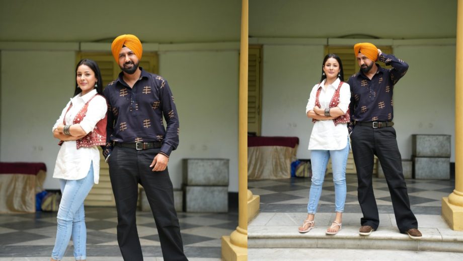 Roll out the royal red carpet, Kolkata — Gippy Grewal and Shehnaaz Gill have officially landed with Singh vs Kaur 2! 954571
