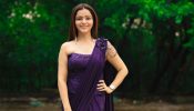 Rubina Dilaik Stuns In Purple Indo-Western Saree, Adds Bold Twist With Corset Crop Blouse Design 954576