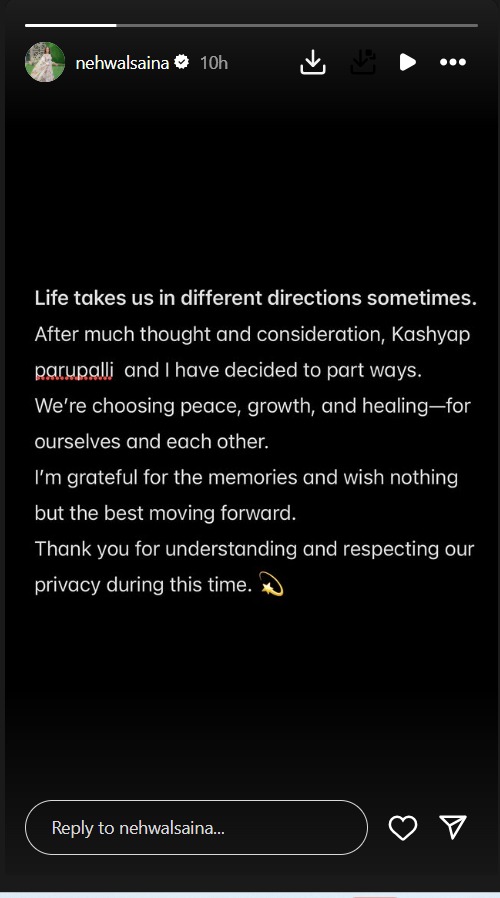 Saina Nehwal and Parupalli Kashyap Part Ways After 7 Years of Marriage 956772