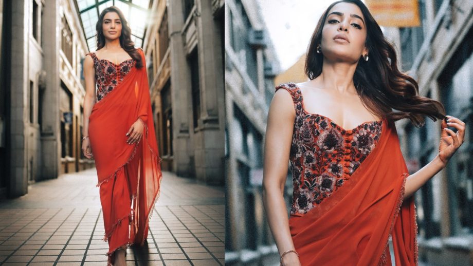 Samantha Ruth Prabhu To Rashmika Mandanna: South Beauties Redefining Saree Look In Modern Blouse Design 956492