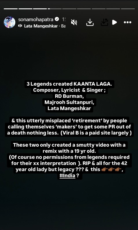 Sona Mohapatra Slammed for ‘Insensitive’ Kaanta Laga Post After Shefali Jariwala’s Death 955278