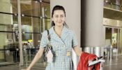 Tejasswi Prakash Pulls Off Uber Cool Glam In Green Checked Dress, Makes Airport Her Personal Runway 955462